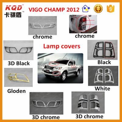 Wholesale Price Exterior Accessories Chromed Full Kit Lamp Covers for Toyota Hilux Vigo