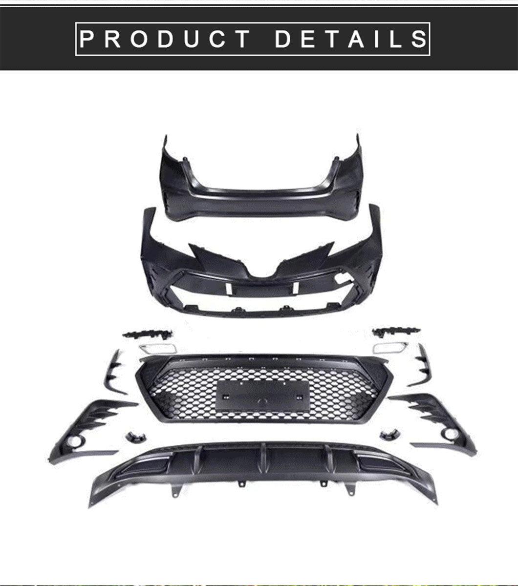 Car Bumper for Toyota Corolla 2019-2021 PP Plastic Body Kit