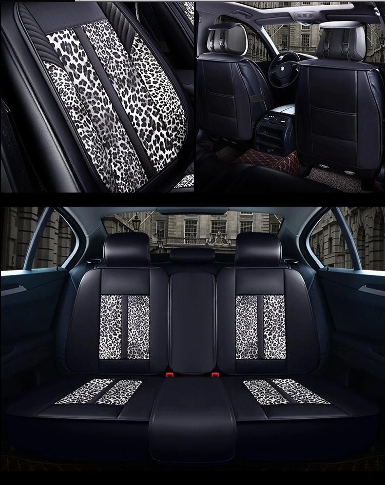 Full Set Cow Pattern Waterproof Universal Car Seat Cover