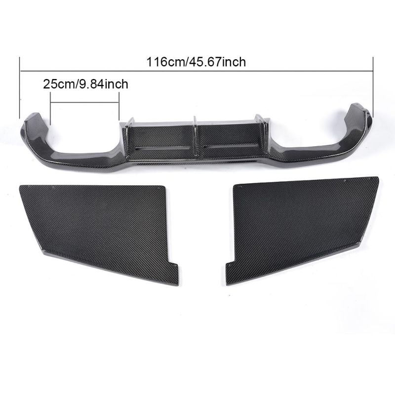 Carbon Fiber Car Rear Bumper Trunk Diffuser Lip for BMW F87 M2 Base Coupe 2016-2017