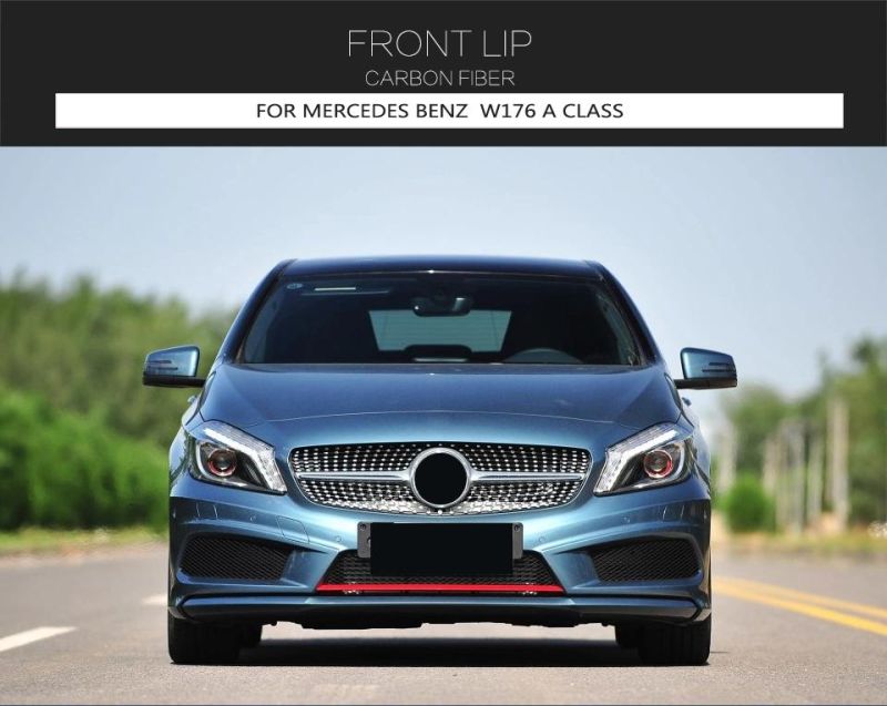 Carbon Fiber Front Lip for Mercedes Benz A45 Hatchback 4-Door 2013-2015