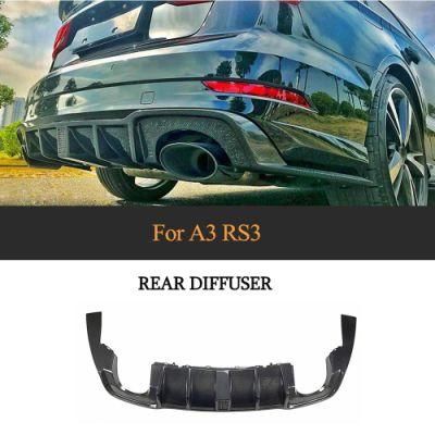 Carbon Fiber Facelift RS3 Rear Bumper Lip for Audi RS3 8V Sedan 2017- 2019