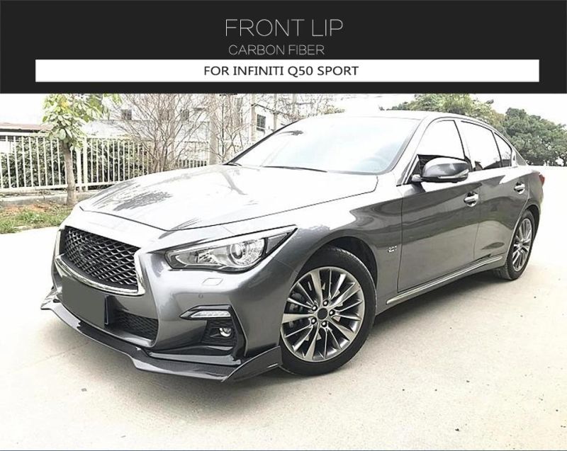 Car Front Bumper Lip for Infiniti Q50 Sport Model 2018 Front Bumper