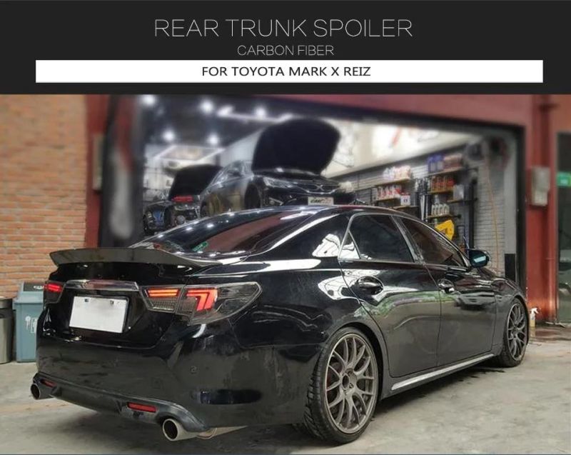 Carbon Fiber Car Rear Trunk Spoiler Wing for Toyota Mark X Reiz 2010-2017