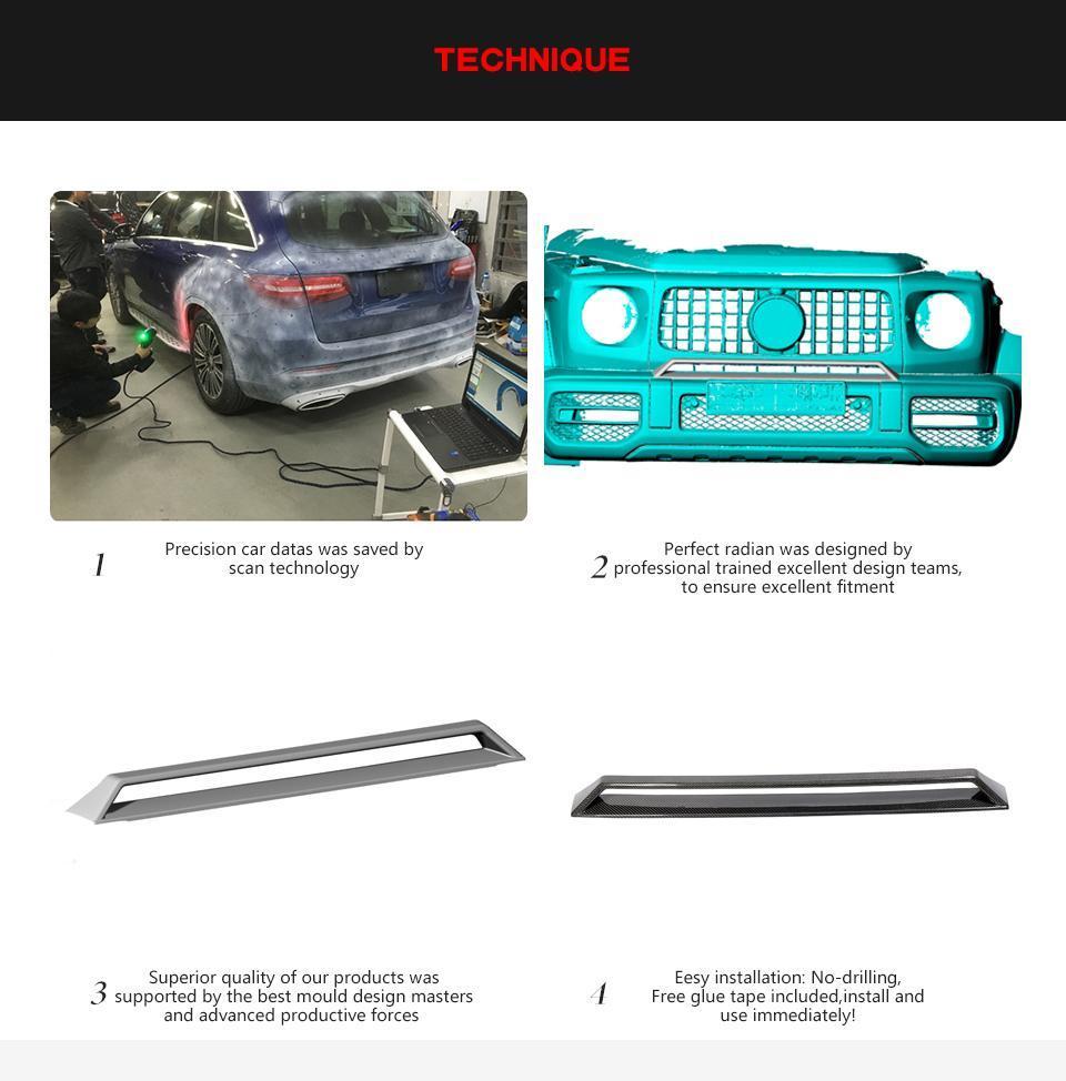 Carbon Fiber Front Bumper Air Vent Trim for Benz Mercedes G Class Amg 2019