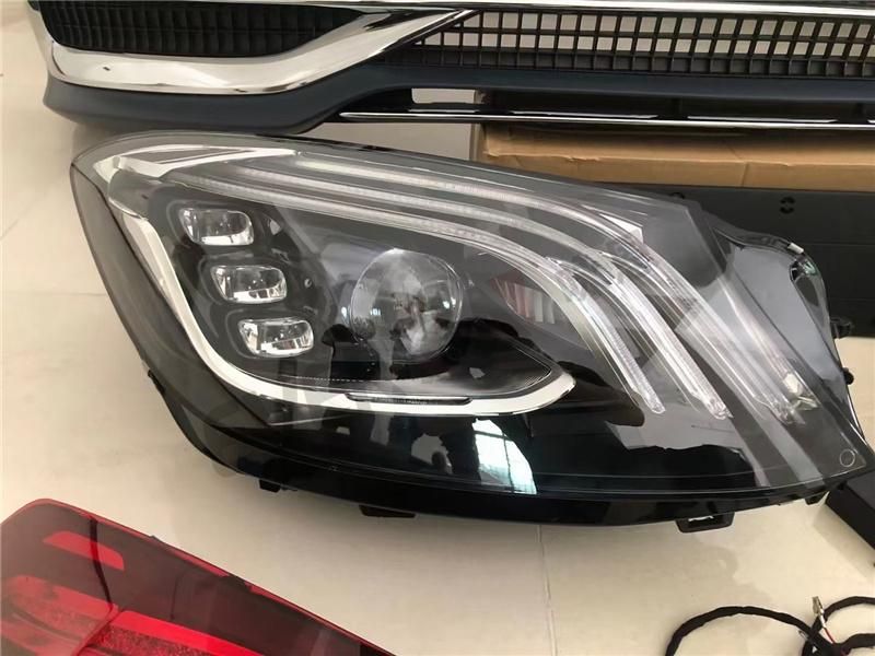 S450 Style Car Body Kits with Headlamp and Taillights for Mercedes W222 S Class 2014-2020