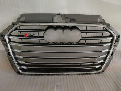High Quality S3 Style Car Body Kit Front Bumper with Honeycomb Grill Assembly for Audi A3 S3 2017-2019