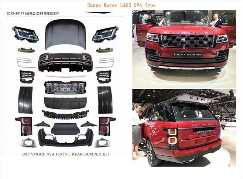 Front and Rear Bumper Body Kits for Range Rover Vogue 2018