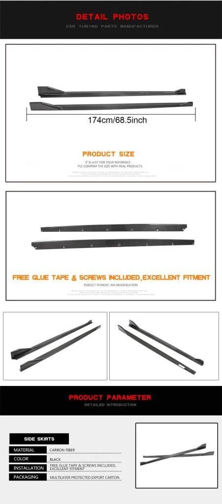Carbon Fiber Side Skirts Extension for BMW Z4 G29 M40I Convertible 2-Door 2019-2020