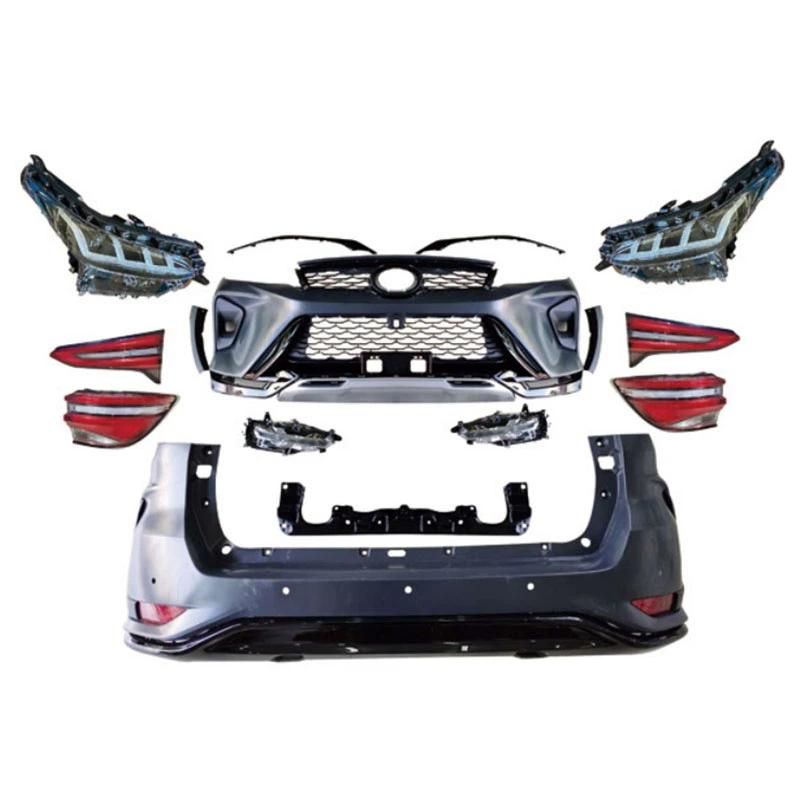 Car Accessories Facelift Upgrade PP Material Bodykit Body Kit for Fortuner2015 Upgrade to Fortuner 2021