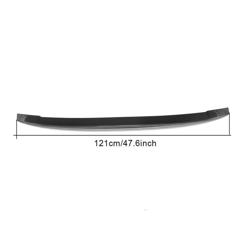 Carbon Fiber Rear Trunk Spoiler Lip Diffuser for Audi A4 B9 Sline S4 17-18