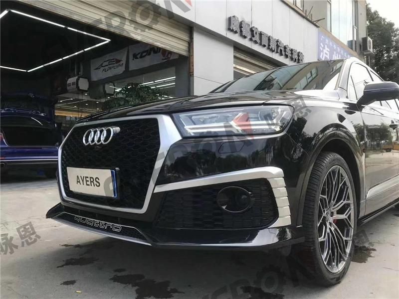 Rsq7 Auto Front Bumper with Grill and Rear Diffuser for Audi Q7 2016-2019