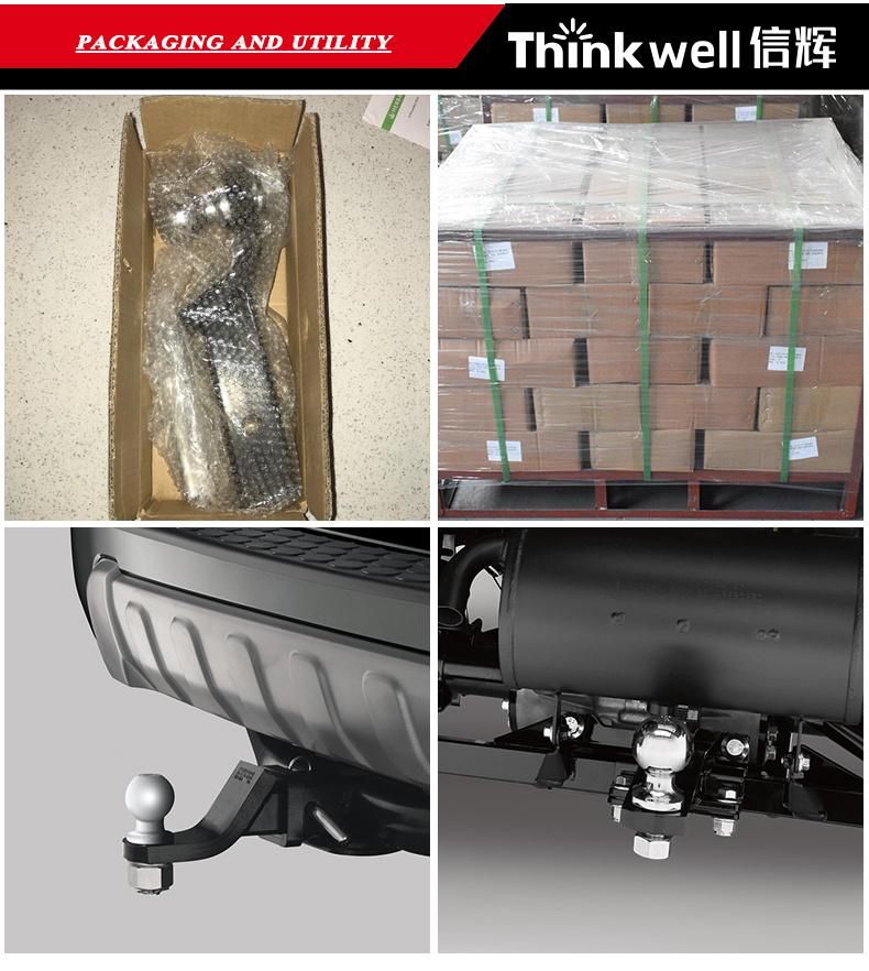 Trailer Hitch 2" Ball Mount Kit with 2" Hitch Ball