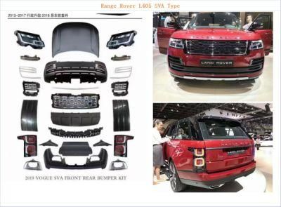 Front Rear Bumper Grille L405 2013-2017 Facelift Upgrade Body Kit for Range Rover Vogue Sva Svo OE Type to New 2018-2020