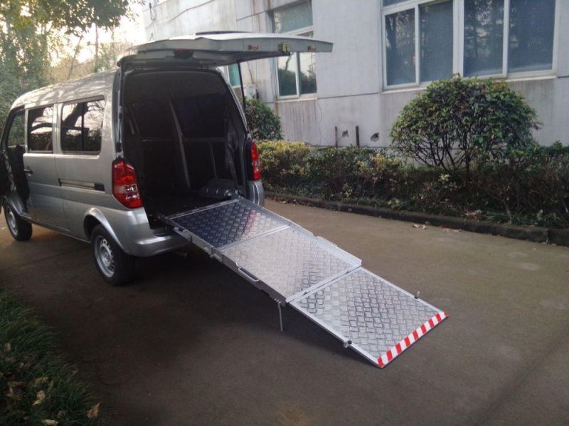 TUV Manual Aluminum Folding Wheelchair Ramp for Motorcycle with 350kg Loading for Electric Scooter