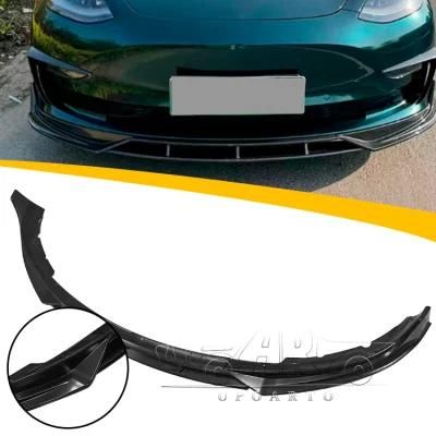 Body Kits for Tesla Model 3 Aero Style Front Splitter Lip 2017-2022