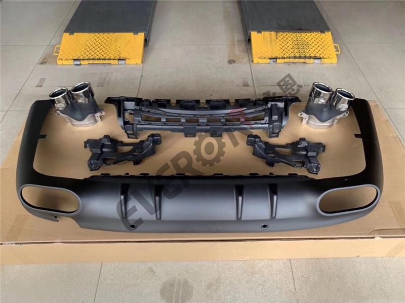 Cls53 Amg Rear Diffuser Lip with Steel Tail Pipes for Mercedes Benz W257 2019-2022