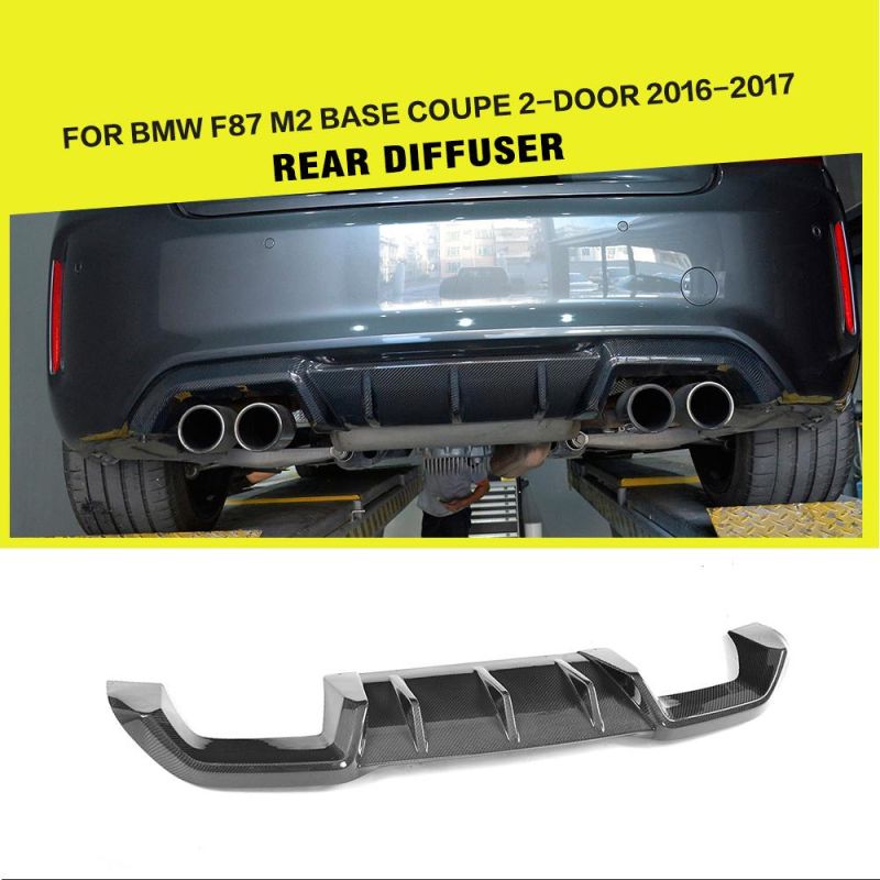 Rear Diffuser Carbon Fiber Rear Bumper Lip Diffuser for BMW F87 M2 Base Coupe 16-17