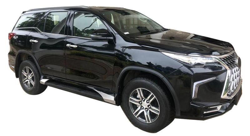 Car Front Bumper with Grille Rear Bumper for Toyota Fortuner 2016-2019 to Gx460 Lx570 Facelift Kit