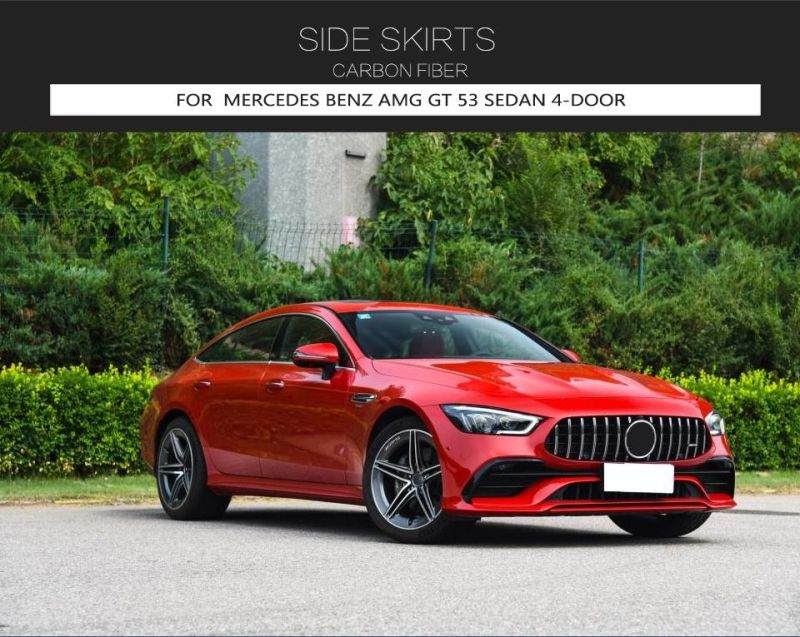 Carbon Fiber Side Skirts for Mercedes Benz Amg Gt 53 Sedan 4-Door 2019-2020