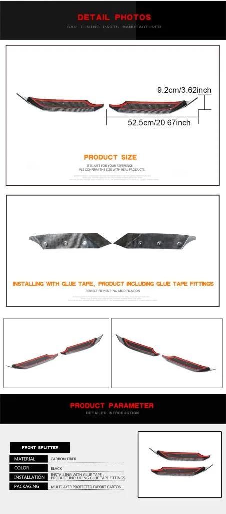Carbon Fiber Front Splitter for Mercedes-Benz G Class G63 Amg 2019-2020