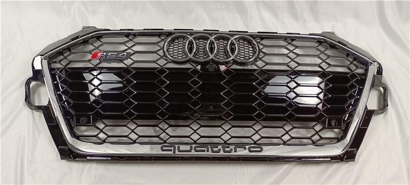 Honeycomb Front Grille for Audi A4 S4 Upgrade to 2020-2021 RS4 Style