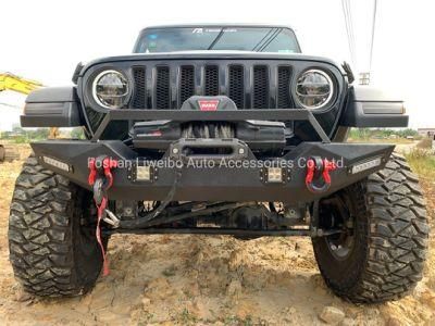New Design Black Steel Front Bumper for Jeep Wrangler Autoparts