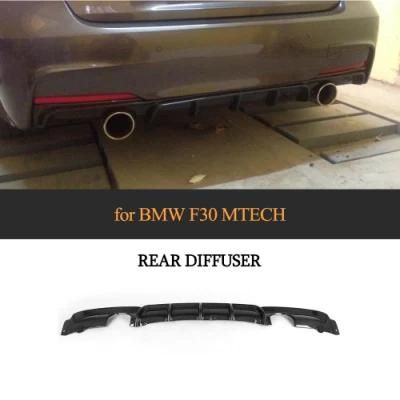 P Style Carbon Fiber F30 Rear Diffuser Lower Lip for BMW F30 325I 328I M Sport Bumper 12-17