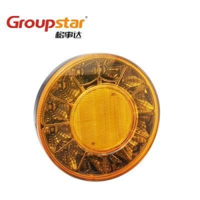 Car Lights Manufacturer 4.5 Inch Round 10-30vled Truck Trailer Indicator Stop Reverse Signal Tail Lamp Bus Tail Lights