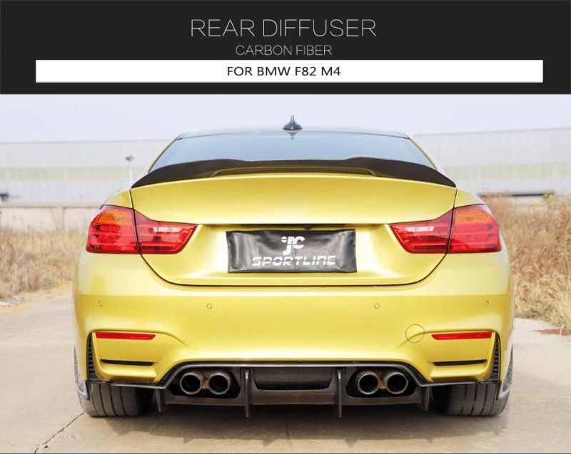 Carbon Fiber Rear Bumper Diffuser Lip for BMW F80 M3 F82 F83 M4 Sedan Coupe Convertible 2014 - 2019