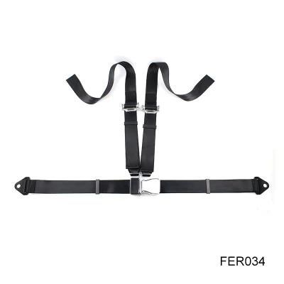 Fer034 Car Accessory Airplane Buckle 4 Point Racing Seat Belt