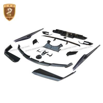 Novite Rosso Carbon Fiber Parts Side Skirt Spoiler Front Lip Body Kit for Ferrari 488 Gtb Body Kits