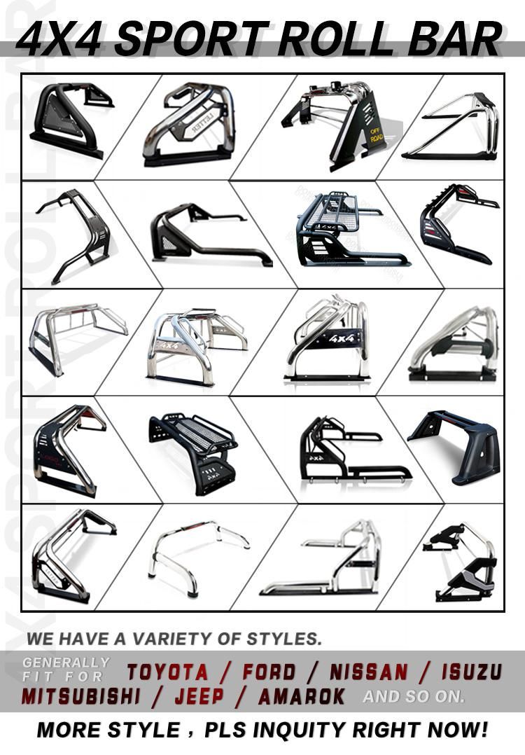 Hot-Selling Black Sport Roll Bar with Roof Rack