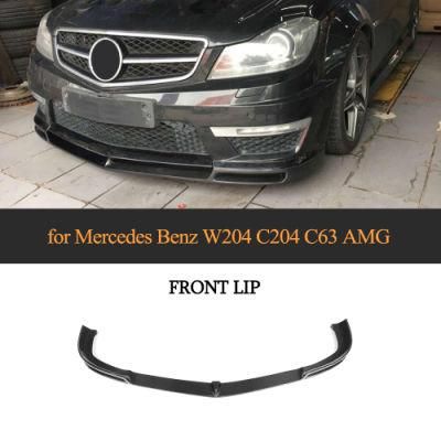 Carbon Fiber Front Bumper Lip for Mercedes Benz W204 C63 Amg 2012-2014