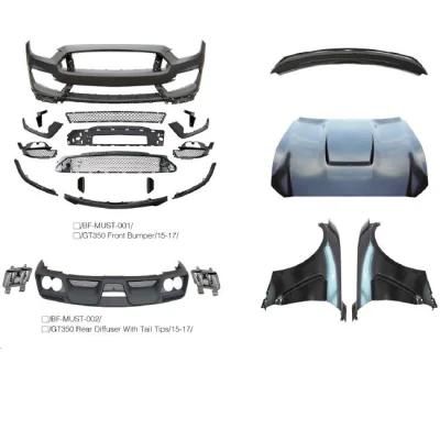 Mustang 2015-2020 Gt350 Side Skirt Spoiler Rear Diffuser Tail Tip Engine Hood Fender Front Bumper
