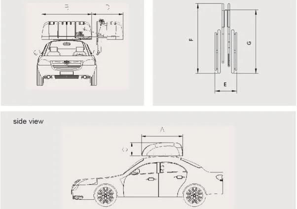 Electric Wheelchair Topper Car Roof Box for Car From China