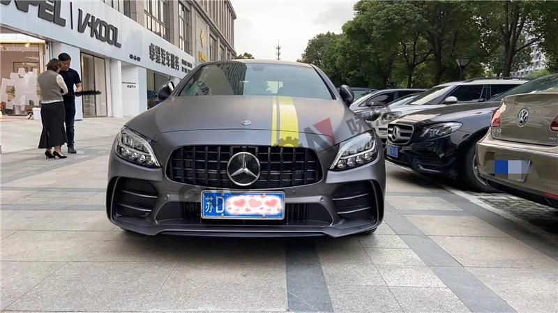 Amg Gtr Style Front Bumper Assy with Grill Body Kits for Mercedes Amg W205 2014-2021