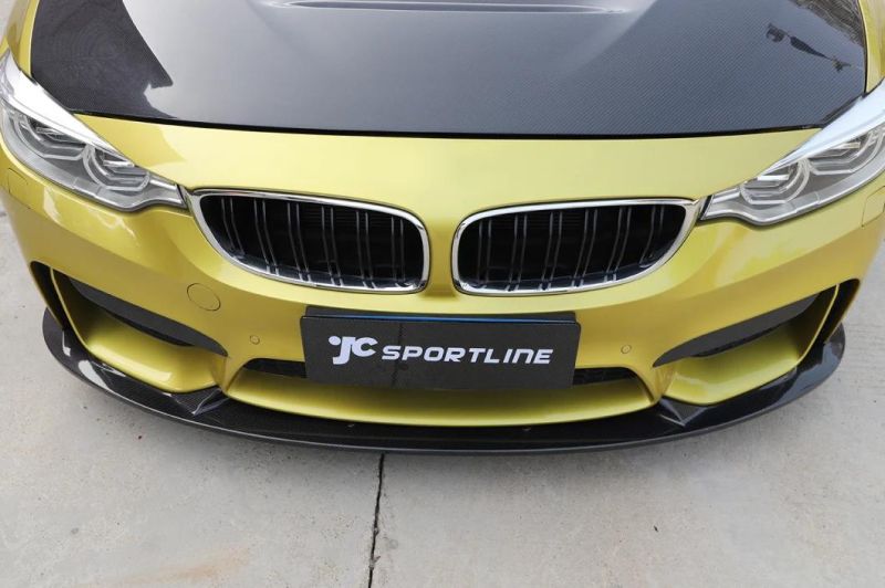 Carbon Fiber Auto Car Front Bumper Lip for BMW F82 M4 2D F80 M3 4D 2015