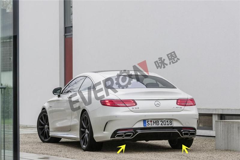 2019 S63 Coupe Rear Diffuser and Muffler Tips for Benz C217