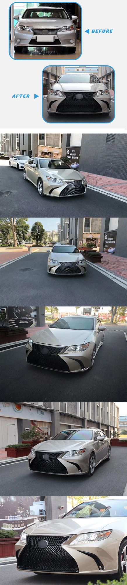 Front Bumper for Lexus Es250 Es300 2013-2014 Ls Style Body Kit