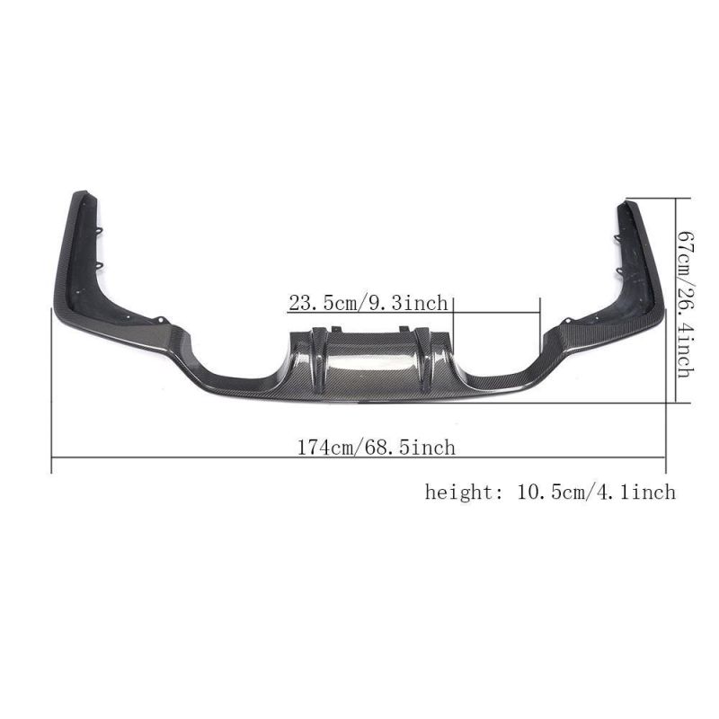 Jc Sportline Vacuum Carbon Fiber F80 M3 Car Diffuser for BMW F82 F83 M4 14-19