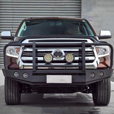 Bull Bar with LED Light Bar and Wiring Textured Black for Toyota Tundras 2007-2018