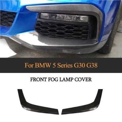 Carbon Fiber Front Fog Lamp Light Covers for BMW 5 Series G30 2017-2018