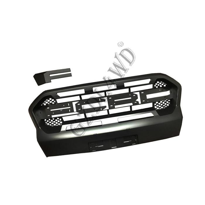Top Quality Matte Black Front Grill for Ford Ranger 2015-2017