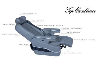 Luxury Custom VIP Electric Heating Massage Swivel Reclining Car Captain Seats for Interior Conversion MPV Van Alphard Lm300