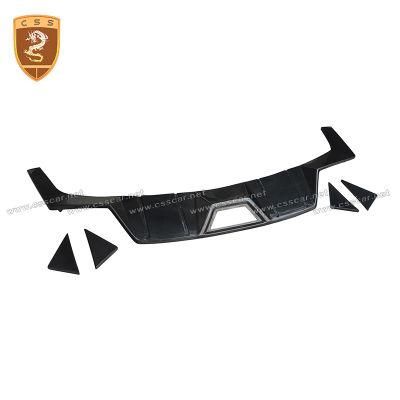 Vehicle Modification Parts Glossy Carbon Fiber Rear Lip Diffuser Kit for Mustang