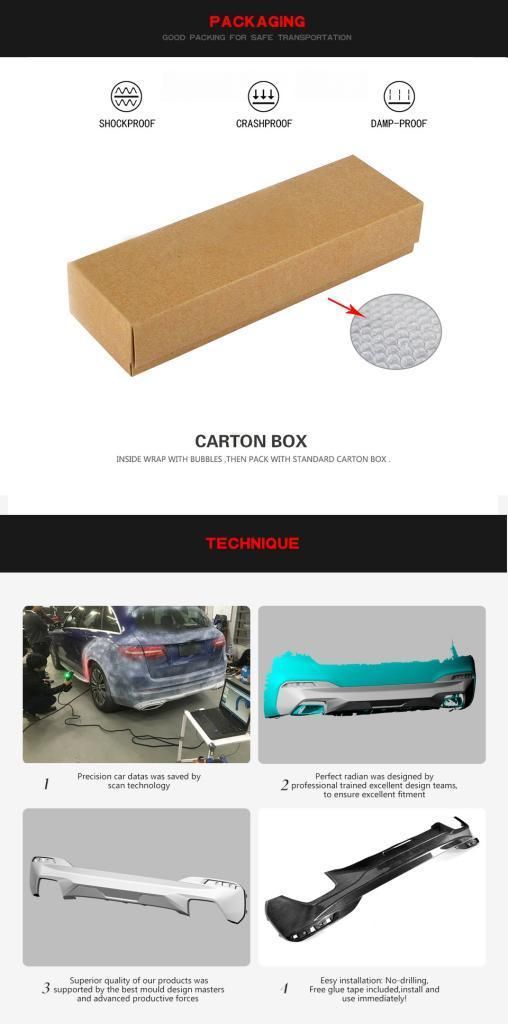 Carbon Fiber Rear Diffuser for BMW G30 G31 G38 520I 530I 540I M-Sport 2017-2019