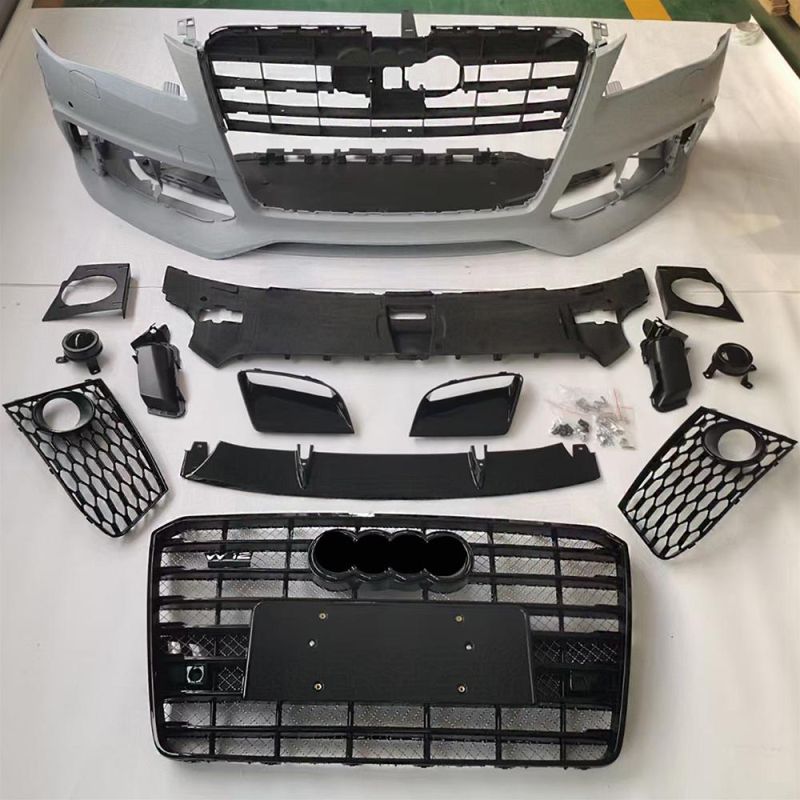 Auto Body Part Front Bumper with Grill for Audi A8 D4 2011-2017 to RS8 W12