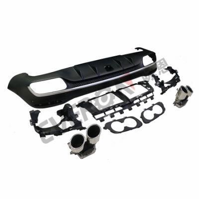 Rear Bumper Diffuser with Exhaust Tip for Mercedes W167 Amg Gle53 2020