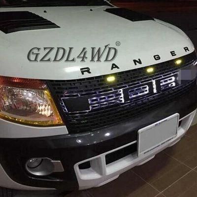 Auto Parts Front Grille Net Bumper Logo Light Car Grille for for Ranger T6